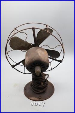 9-inch General Electric Whiz non-oscillating desk fan- Antique 1920's