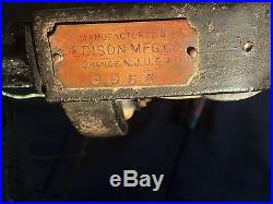 ANTIQUE 1890s THOMAS EDISON BIPOLAR BI POLAR BATTERY DC ELECTRIC FAN MOTOR