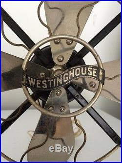 ANTIQUE ELECTRIC FAN WESTINGHOUSE 3 SPEED OSCILLATING FREE SHIPPING