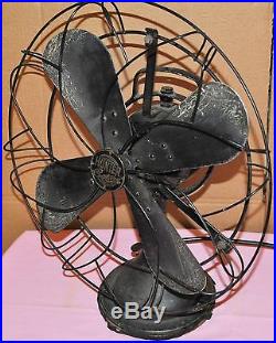 ANTIQUE FAN HUNTER CENTURY 17.5 Cage, WORKS With3 Speeds