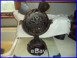 Antique General Electric Ac Pancake Motor Ge Type Ak 1901 Brass Blade Fan