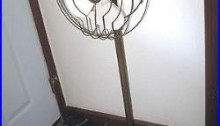 Antique General Electric Pedestal Fan Art Deco Rare Ge Floor Oscillating Nr