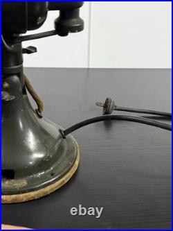 ANTIQUE GE 12 OSCILLATING BRASS 4 BLADE FAN RESTORED Circa EARLY 1900'S