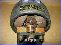 ANTIQUE K&D No. 5 ELECTRIC MOTOR 6 VDC 1,800 RPM-VG CONDITION-RUNS NICELY