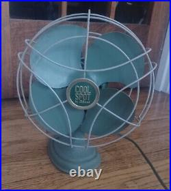 ANTIQUE Metal Blade 12 SIGNAL VINTAGE ELECTRIC FAN COOL SPOT Estate Sale Find