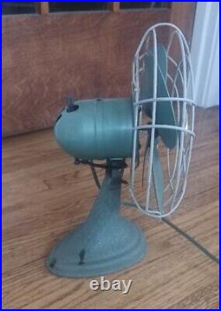 ANTIQUE Metal Blade 12 SIGNAL VINTAGE ELECTRIC FAN COOL SPOT Estate Sale Find