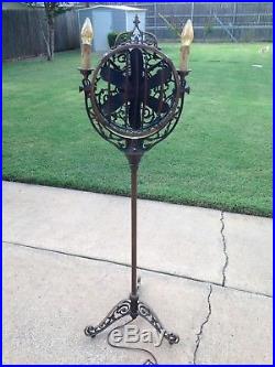 ANTIQUE Victor LUMINAIRE Electric Funeral Fan / Light
