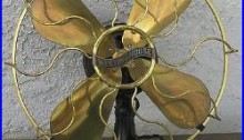 ANTIQUE WESTINGHOUSE ELECTRIC FAN BRASS BLADES AND CAGE