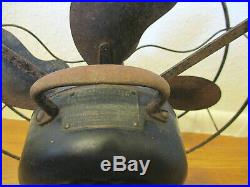 AntiqueEMERSONElectric Fan3 Speed#2964612 Blades