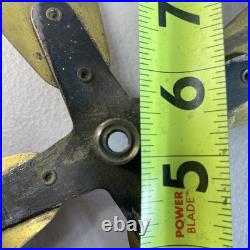 Antique 10 Brass Fan Blade Brass Hub Desk Fan Part 18G4 Antique 10 Brass Fan Blade Brass Hub Desk Fan Part 18G4