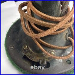 Antique 12 Electric Fan GE General Electric AO Black Base Brass Blades Untested