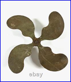 Antique 12 Emerson Electric Brass Fan Blade Stamped Steel Hub 29646 Parker 20s