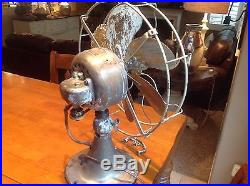 Antique 12 Emerson Fan, Model 71666 With Brass Blades to restore NO RESERVE