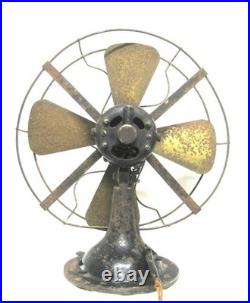 Antique 12 Racine Electric Company AC / DC Electric Fan Eagle Tag See Video