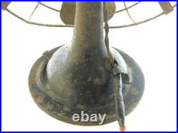 Antique 12 Racine Electric Company AC / DC Electric Fan Eagle Tag See Video