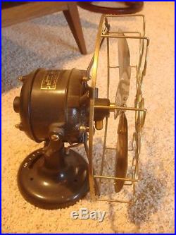 Antique 12 WestingHouse Brass 4 Blade Tank Electric Fan FULLY RESTORED