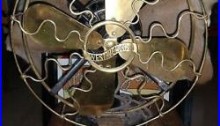 Antique 12 brass westinghouse vane oscillator fan