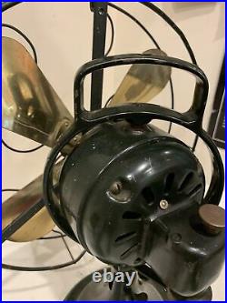 Antique 13 Cage GE loop handle fan Vintage oscillation cycles 60