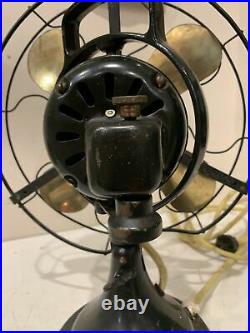 Antique 13 Cage GE loop handle fan Vintage oscillation cycles 60