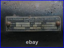 Antique 14 Fan The Emerson Electric Mfg Co Motor Rust Age Treasure