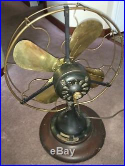 Antique 16 Ge Brass Fan Type Auu- Form V1-works Great Rare Circa 1919 Only