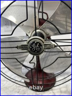 Antique 16 General Electric 4 Blade Cage Fan 3 Speed Adjustable Tilt Antique 16 General Electric 4 Blade Cage Fan 3 Speed Adjustable Tilt