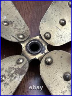 Antique 16 Solid Brass Electric Fan Blade 4 Blades
