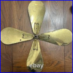 Antique 16 Solid Brass Electric Fan Blade 4 Blades