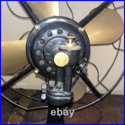 Antique 16 Westinghouse 4 Brass Blade 3 Speed Oscillating Fan Works 516873-A