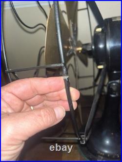 Antique 16 Westinghouse 4 Brass Blade 3 Speed Oscillating Fan Works 516873-A