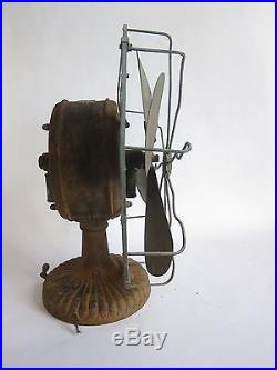 Antique 1800s Tesla Westinghouse Cast Iron Electric Fan Style 3856A