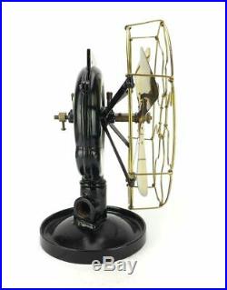 Antique 1890's 12 Backus Water Non-Electric Motor Brass Fan