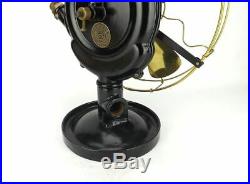 Antique 1890's 12 Backus Water Non-Electric Motor Brass Fan