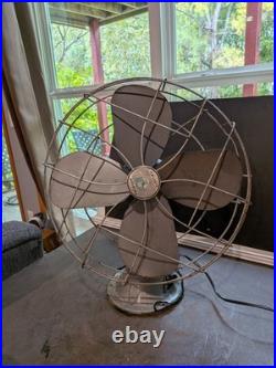 Antique 18 Emerson Electric 3-Speed Fan Model 79648SH. IT WORKS