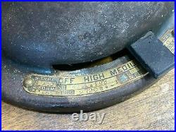 Antique 1900s General Electric Fan Motor Cone Base w brass blade Parts / Restor