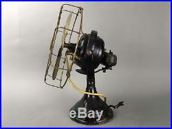 Antique 1901 GE Kidney Oscillator Brass Blade Fan