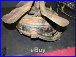Antique 1901 GE Pancake Motor Fan Parts #51104 AC Type 4 Brass Blade U1 Form E9