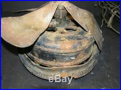 Antique 1901 GE Pancake Motor Fan Parts #51104 AC Type 4 Brass Blade U1 Form E9