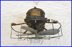 Antique 1906 Western Electric 107988 Victor 12 Tank Motor Fan Brass Blades RARE