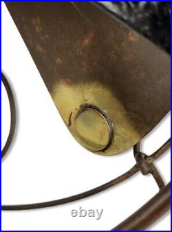 Antique 1910 12 Eck Tigre Hurricane Sidegear Ball Oscillator Electric Brass Antique 1910 12 Eck Tigre Hurricane Sidegear Ball Oscillator Electric Brass