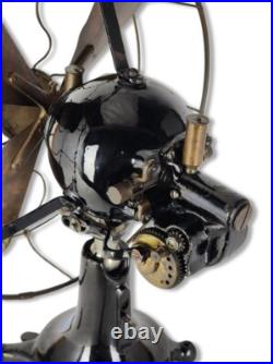 Antique 1910 12 Eck Tigre Hurricane Sidegear Ball Oscillator Electric Brass