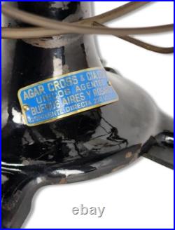 Antique 1910 12 Eck Tigre Hurricane Sidegear Ball Oscillator Electric Brass