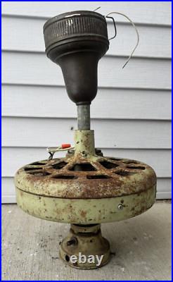 Antique 1910 1930 Ceiling Fan Motor With Original Blade Mounts Antique 1910 1930 Ceiling Fan Motor With Original Blade Mounts