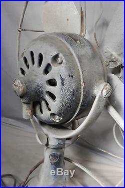 Antique 1910 Electric Motor Brass Blade Cage fan Fort Wayne Electric Works