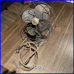 Antique 1910s R&M Robbins & Myers 9 Desk Fan Model WORK NEEDED Vintage