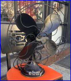 Antique 1910s Westinghouse 16 Oscillating Desk Fan 164851D Working