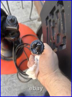 Antique 1910s Westinghouse 16 Oscillating Desk Fan 164851D Working