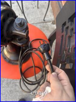 Antique 1910s Westinghouse 16 Oscillating Desk Fan 164851D Working