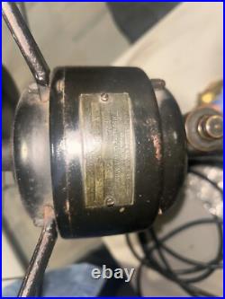 Antique 1910s Westinghouse 16 Oscillating Desk Fan 164851D Working