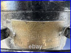 Antique 1914 Century SA 9 Inch Model 52 Brass 4-Blade Oscillating Fan Works